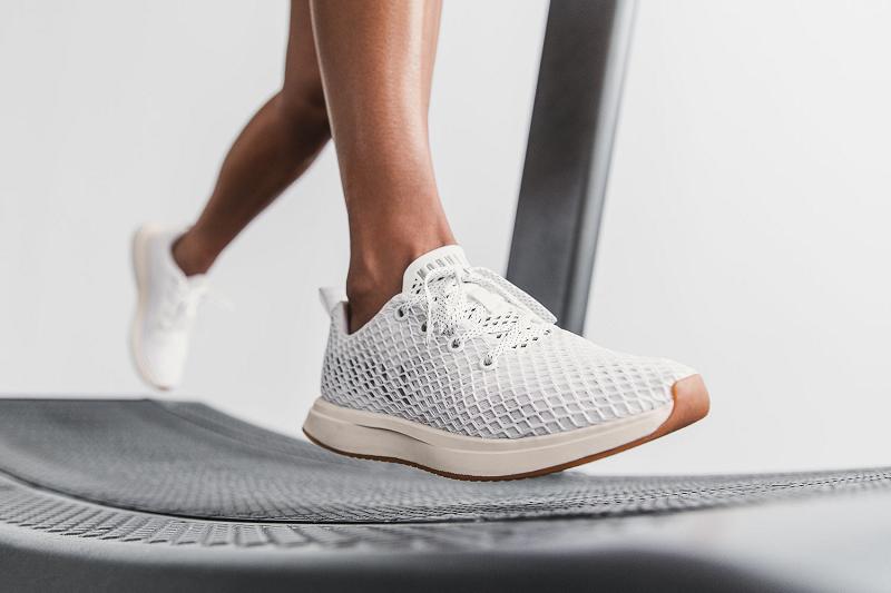 Nobull Ivory Mesh Runner Women's Running Shoes White | USA A1755H